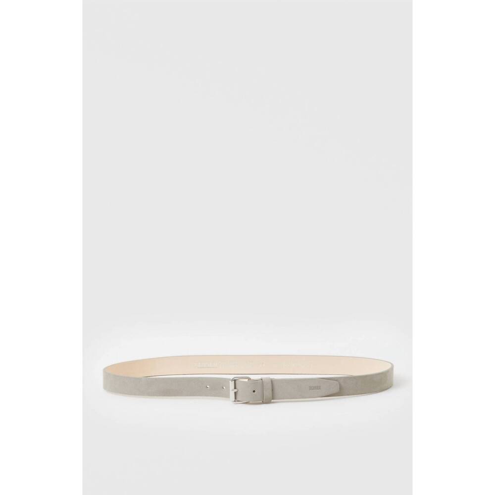 NEW CLOSED men’s suede belt in grey veneer